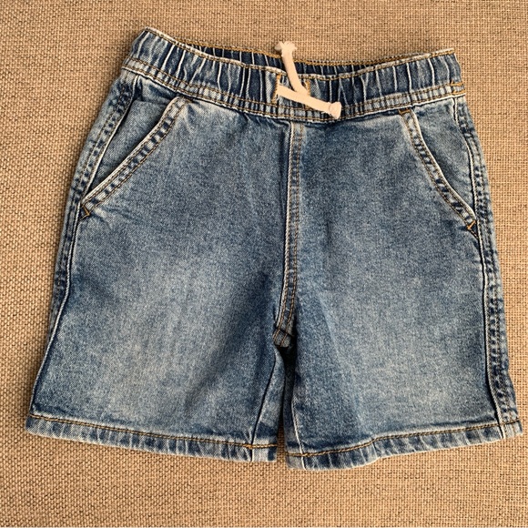Cat & Jack Jean Shorts Classic Blue Denim Medium Wash Pull On Boys Size 5T - Picture 1 of 3